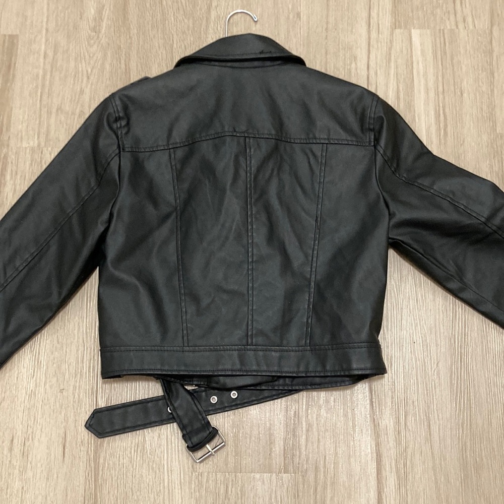 Black Faux Leather Jacket - Picture 5 of 5